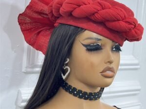 Home Red Soiree Twisted Turban