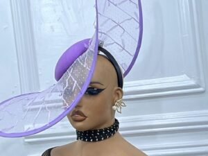 Home Bogus blue transparent Fascinator