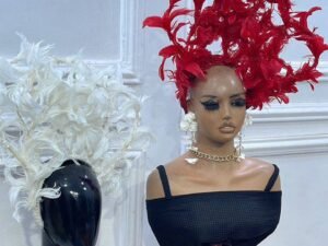 Home Feathered Luxe Fascinator made with elegance and purpose for women in fashion