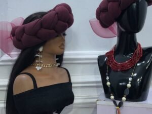 Home Asooke crinoline Braided headbands