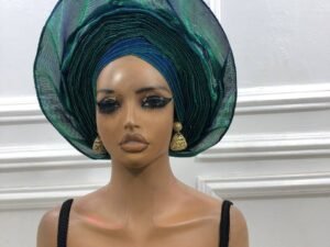 Home aso oke bow tie auto gele