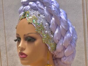 Home Luxury White Twisted Turban