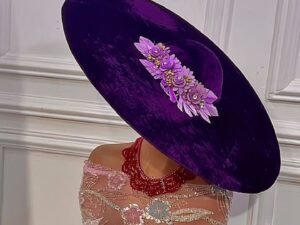 Home vetvet purple hat