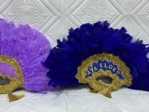 double face feather fan