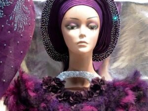 feather semi circle fan