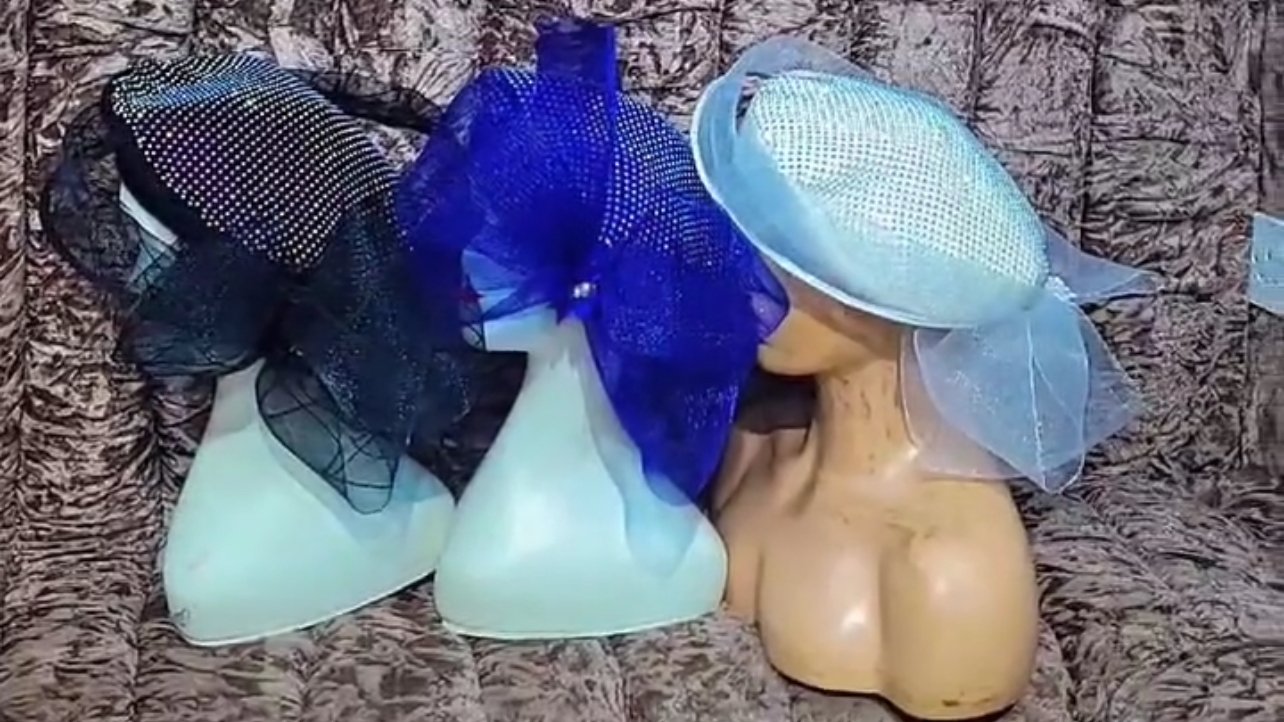 hilda mini, 25k, thick wool beret embellished with matching halo horsehair with back bows and flat laid top rhinestones hilda mini, 25k, thick wool beret embellished with matching halo horsehair with back bows and flat laid top rhinestones